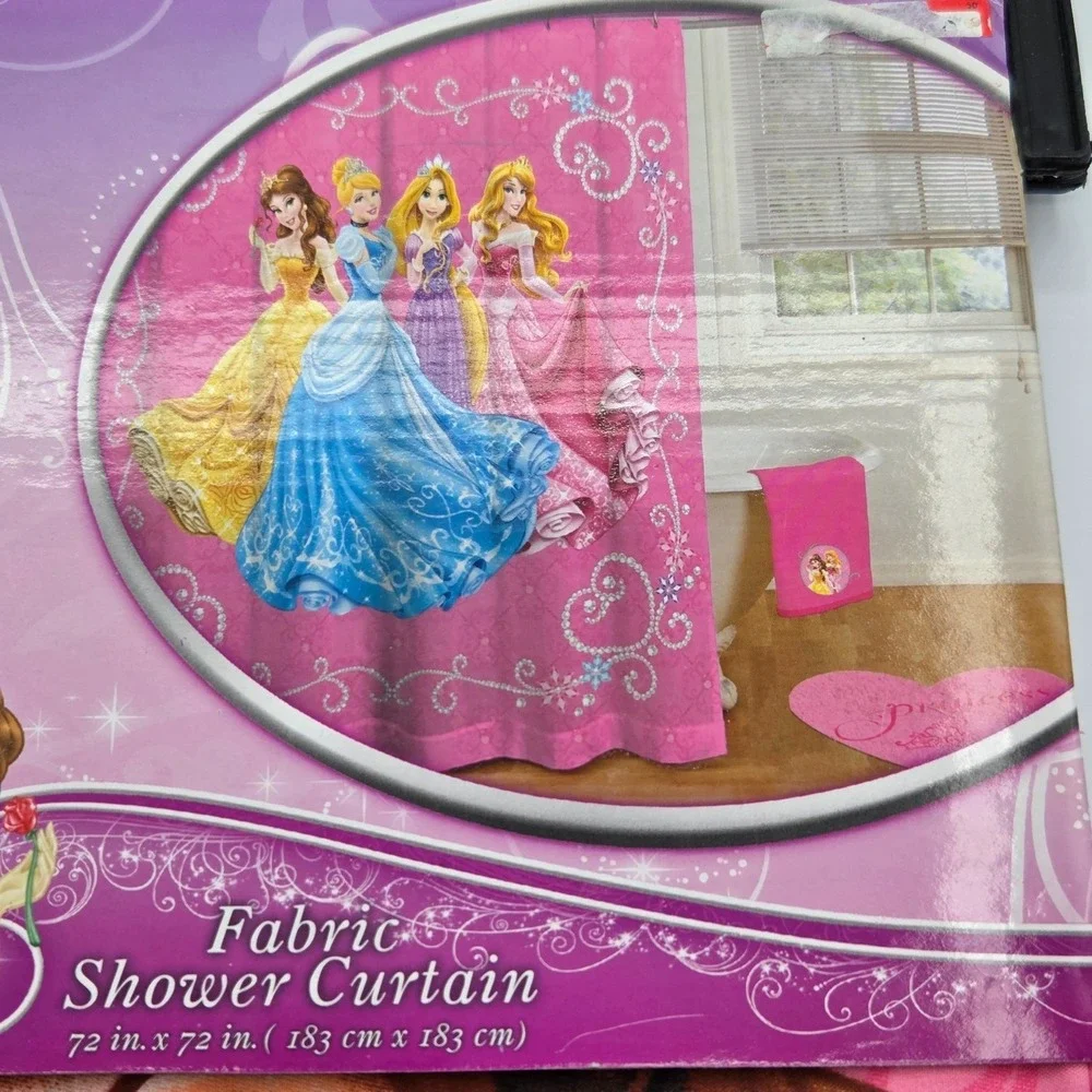 DISNEY PRINCESS Fabric Shower Curtain 72